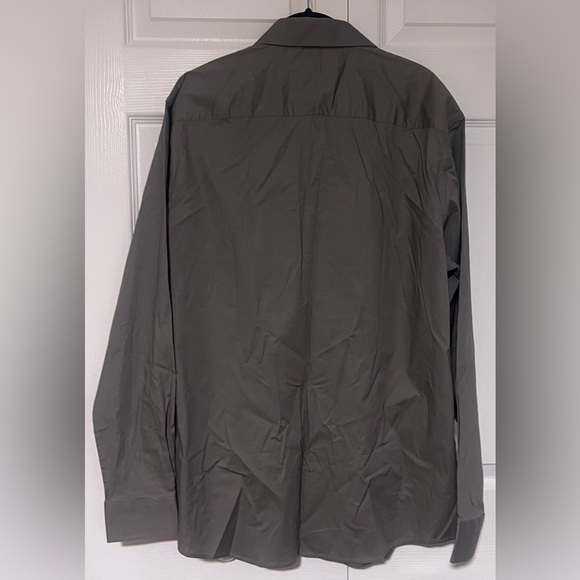 Men's Gray Alex Vando Cotton Stretch Long Sleeved Button Down - Picture 5 of 5